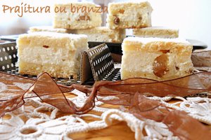 Prajitura frageda cu branza si stafide