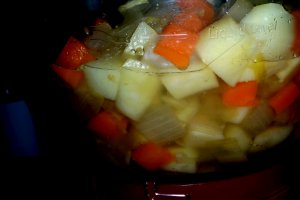 Supa de andive,cartofi și hering