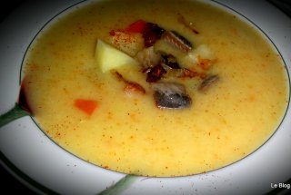 Supa de andive,cartofi și hering