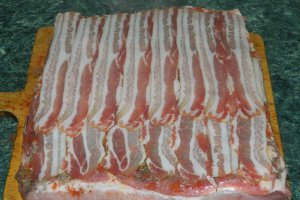 Rulada imbunatatita din piept de porc