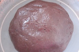 Biscuiti cu cacao si gem de prune(de post)