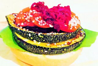 Burger mediteranean vegetarian
