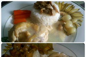 Fricassée de pui cu smantana