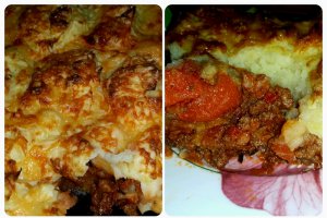 Gratin de cartofi cu carne
