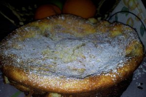 Prajitura cu crema de branza si pere