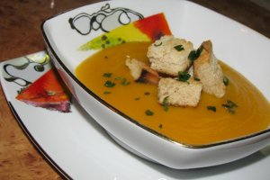 Supa-crema de dovleac cu sherry