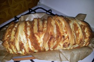 Cozonac evantai cu mere