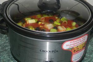 Macare de praz cu masline la slow cooker Crock-Pot