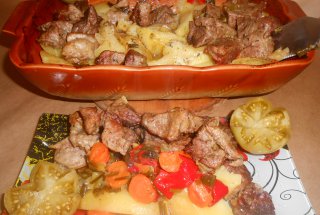 Carne de vitel la cuptor