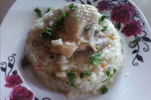 Pilaf cu aripioare de pui