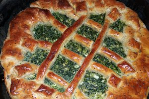 Tarta cu branza si spanac