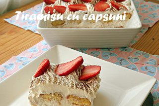 Tiramisu reţetă originală cu capsuni