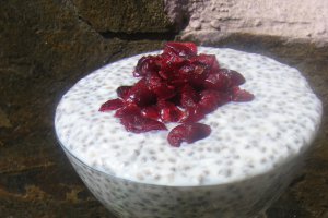 Budinca de chia cu cocos