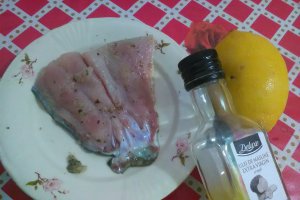 File de crap la drycooker cu pireu de legume