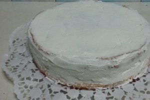 Tort cu crema de castane si crema de ciocolata alba