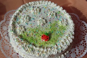 Tort cu crema de castane si crema de ciocolata alba