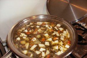 Ciorba din piept de pui cu tarhon