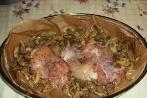Friptura de pui cu ciuperci