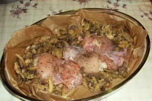 Friptura de pui cu ciuperci