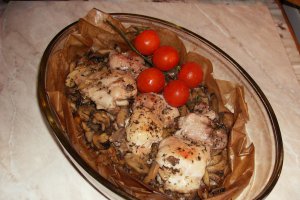 Friptura de pui cu ciuperci