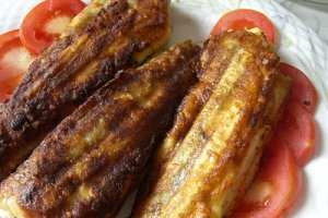 Peste prajit in blana