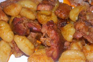 Gnocchi cu friptura de miel