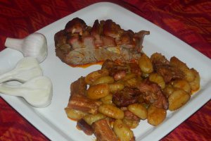 Gnocchi cu friptura de miel