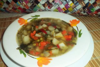 Ciorba de napi cu mazare