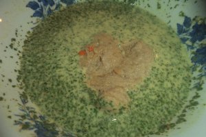 Soia in crusta de mei cu pilaf si conopida