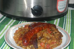 Varza acra calita la slow cooker Crock-Pot