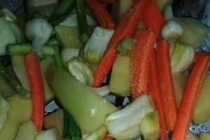 Friptura de vitel cu legume