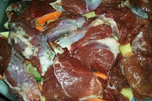 Friptura de vitel cu legume