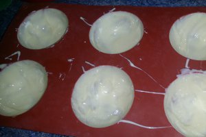 Panna cotta in forma de ou