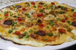 Mamaliguta gratinata cu branzeturi si iaurt