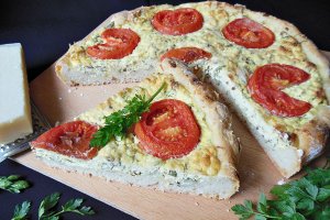 Placinta sarata cu branza si mix de seminte