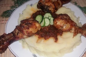 Pulpe de pui cu iaurt si cu piure