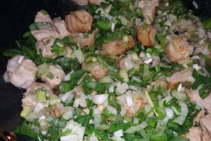 Paste tricolore cu muschi de porc