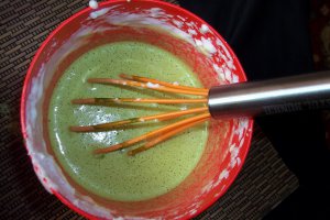 Tort cu Matcha si lemon curd