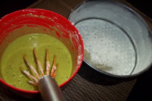 Tort cu Matcha si lemon curd