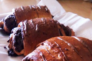 Corn cu ciocolata ( nutella)