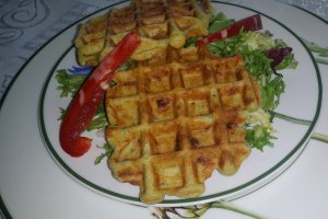Vafe- Gaufres sarate cu broccoli
