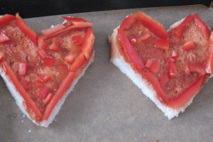 Mini pizza "Inima"