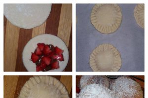 Strudel cu ciocolata si capsuni
