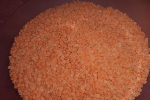 Linte batuta cu ceapa caramelizata