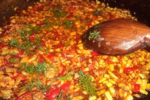 Linte batuta cu ceapa caramelizata
