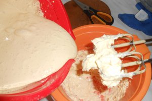Tort cu nuci, migdale si crema cu ness ( Reteta cu nr.900 )