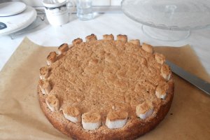 Tort cu nuci, migdale si crema cu ness ( Reteta cu nr.900 )