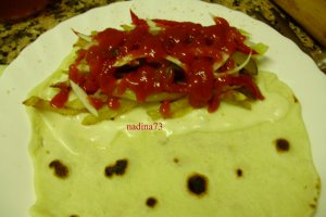 Shaorma cu carne de curcan