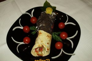 Shaorma cu carne de curcan