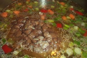 Ciorba de post din ciuperci de roua cu legume